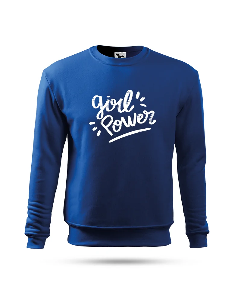 Bluza bez kaptura damska,  Girl Power, Prezent