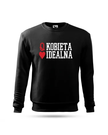 Bluza bez kaptura damska, Idealna, Prezent
