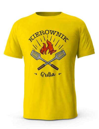 Koszulka Męska Kierownik Grilla, T-shirt dla Chłopaka