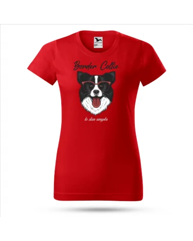 Koszulka Damska, Border Collie, Prezent