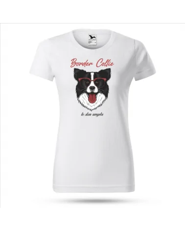 Koszulka Damska, Border Collie, Prezent