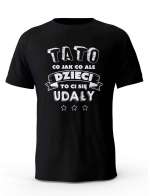 Koszulka Męska Tato Dzieci Ci się Udały, T-shirt dla Taty