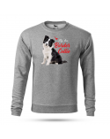 Bluza bez kaptura męska, Border Collie My Love, Prezent