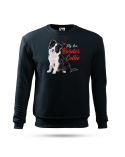 Bluza bez kaptura męska, Border Collie My Love, Prezent