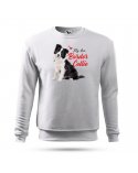 Bluza bez kaptura męska, Border Collie My Love, Prezent