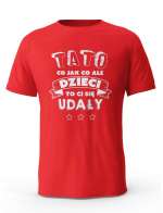 Koszulka Męska Tato Dzieci Ci się Udały, T-shirt dla Taty
