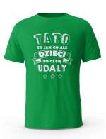 Koszulka Męska Tato Dzieci Ci się Udały, T-shirt dla Taty