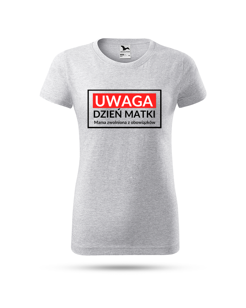 Koszulka Damska, UWAGA Dzień Matki, Prezent