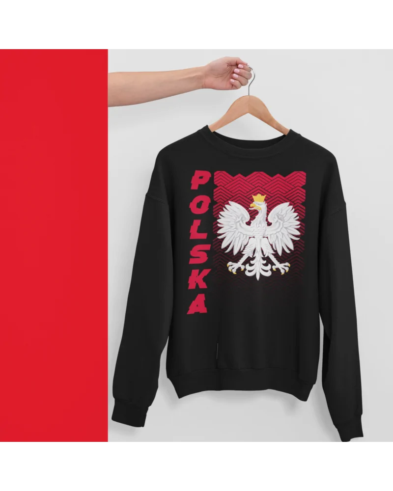 Bluza bez kaptura męska, Biało Czerwoni, Prezent
