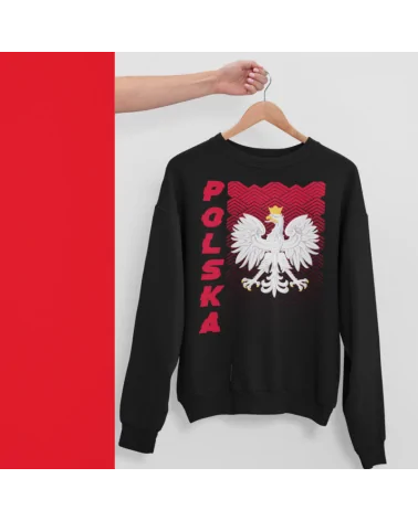 Bluza bez kaptura męska, Biało Czerwoni, Prezent
