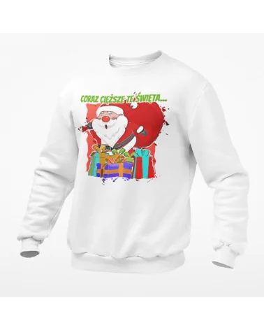 Bluza bez kapt. męska, coraz cięższe Święta, Prezent