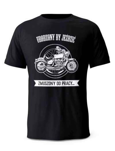 Koszulka Urodzony By Jeździć, T-shirt Dla Mężczyzny