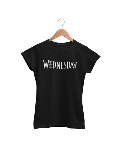 Koszulka damska, Wednesday napis, Prezent