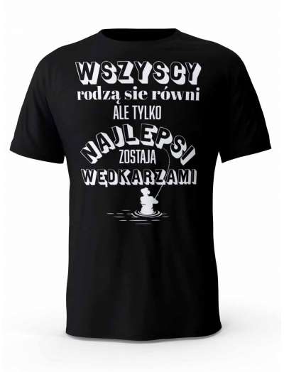 Koszulka Najlepsi Wędkarze, T-shirt Męski, OUTLET