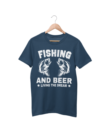 Koszulka męska, Fishing and Beer, Prezent
