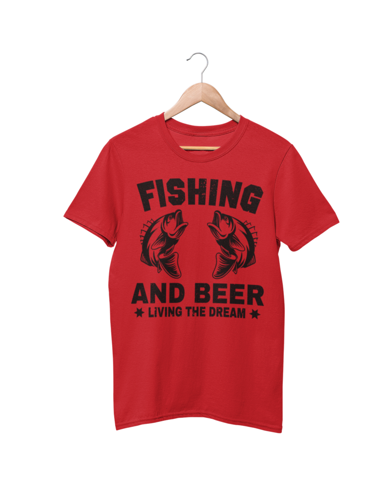 Koszulka męska, Fishing and Beer, Prezent