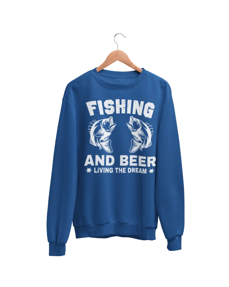 Bluza bez kapt. męska, Fishing and Beer, Prezent
