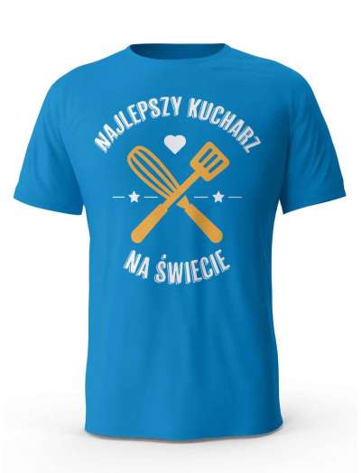 Koszulka Najlepszy Kucharz Na Świecie, T-shirt Dla Mężczyzny