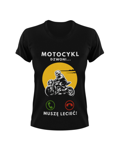 Koszulka damska, Motocykl Dzwoni, Prezent