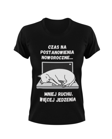 Koszulka damska, "Postanowienie Noworoczne", Prezent