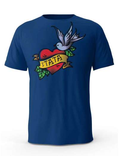 Koszulka Męska Tata Tatuaż, T-shirt Dla Taty