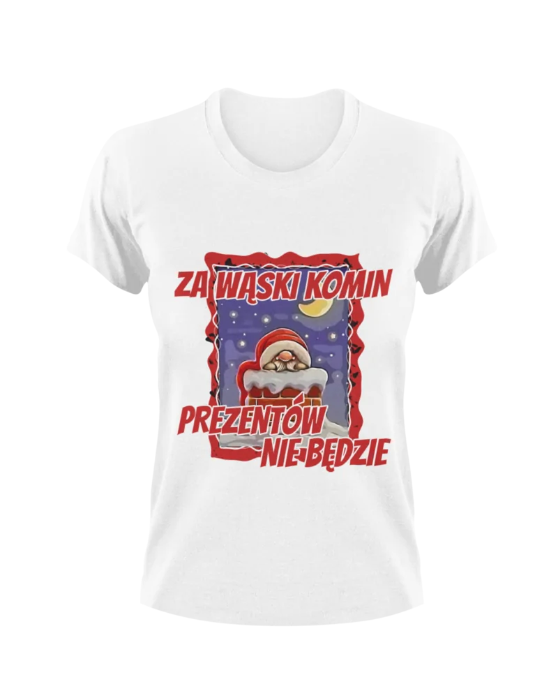 Koszulka damska, Wąski komin, Prezent