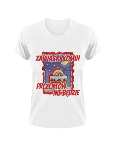 Koszulka damska, Wąski komin, Prezent