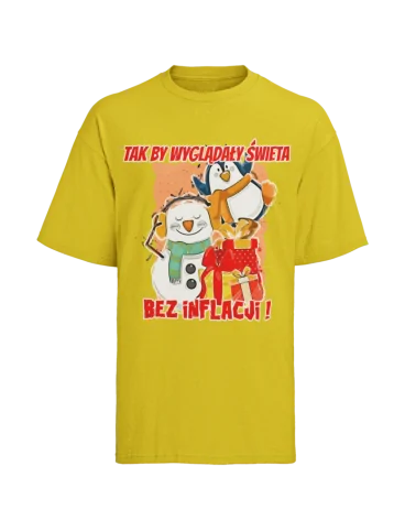 Koszulka męska, Święta Bez Inflacji, Prezent