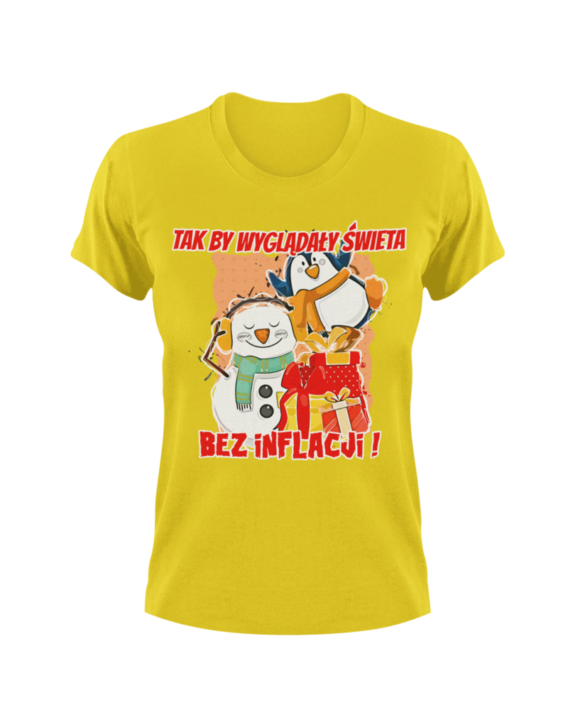 Koszulka damska, Święta Bez Inflacji, Prezent