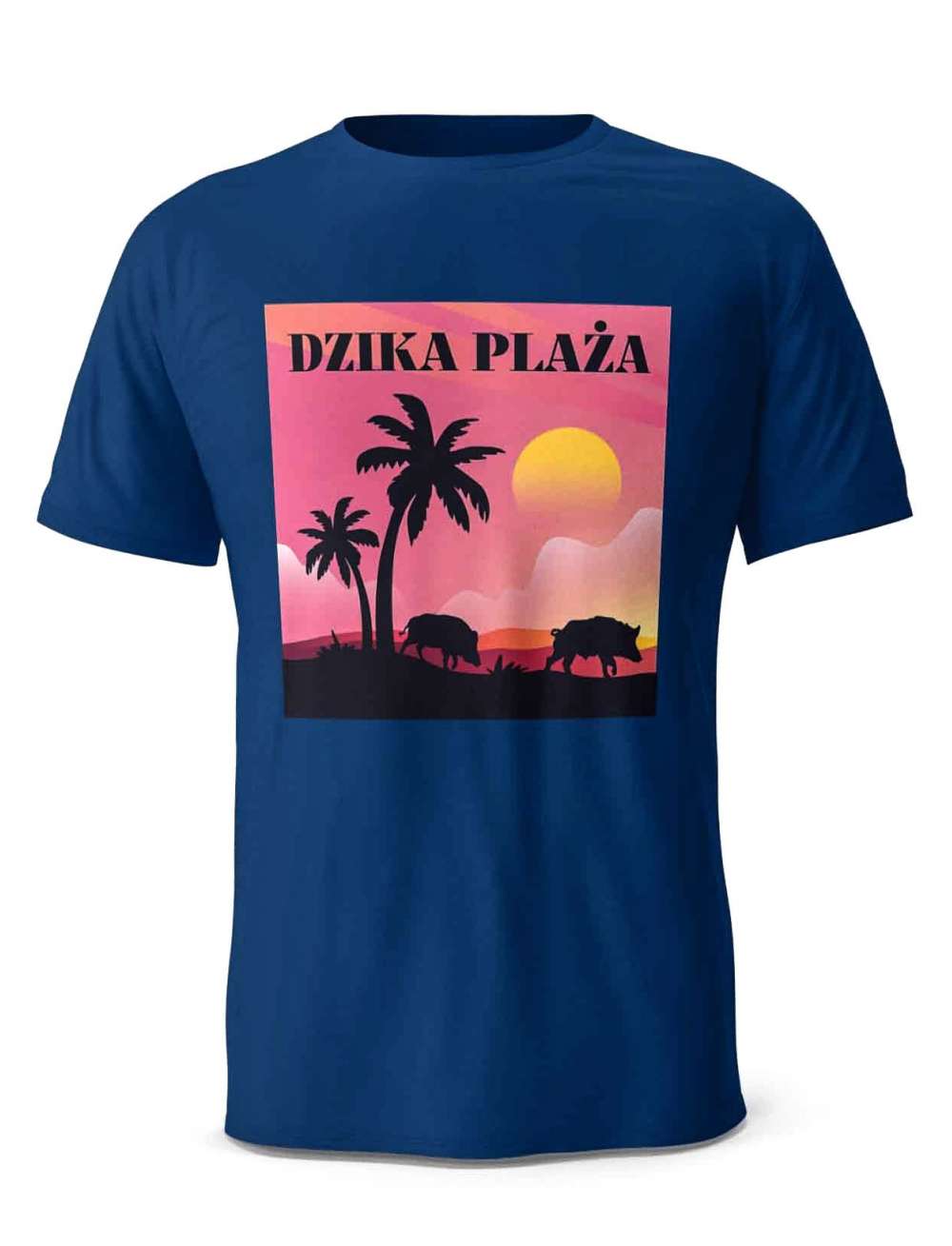 Koszulka Dzika Plaża, T-shirt Męski, Lato
