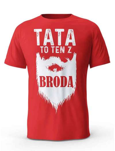 Koszulka Tata To Ten z Brodą, T-shirt Dla Taty