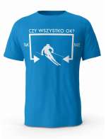 Koszulka Czy Wszystko OK Narty, T-Shirt dla Mężczyzny