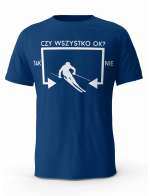Koszulka Czy Wszystko OK Narty, T-Shirt dla Mężczyzny