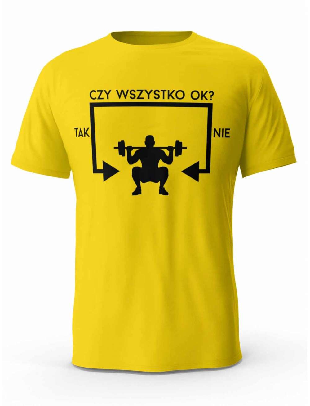 Koszulka Czy Wszystko OK Siłka, T-Shirt dla Mężczyzny