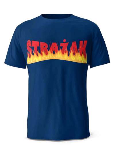 Koszulka Strażak Płomienie, T-Shirt dla mężczyzny
