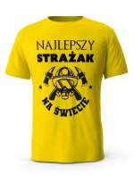 Koszulka Najlepszy Strażak na Świecie, T-Shirt dla mężczyzny