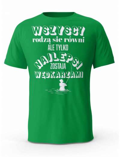 Koszulka Najlepsi Wędkarze, T-shirt Męski, Prezent