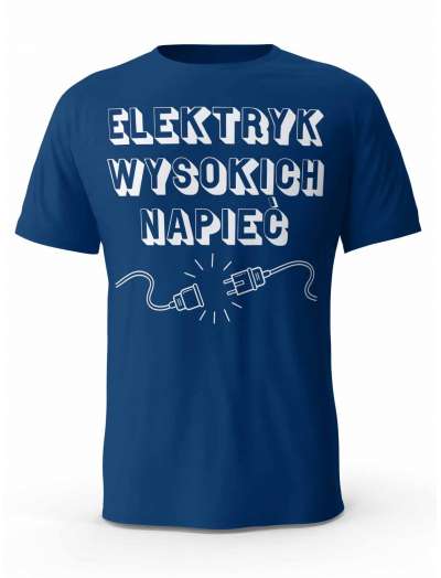 Koszulka Elektryk Wysokich Napięć, T-shirt Męski, Prezent