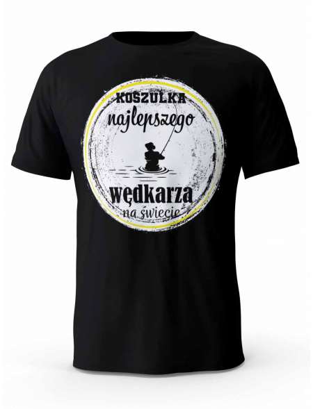 Koszulka Najlepszego Wędkarza, T-shirt Męski, Prezent