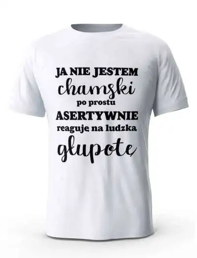 Koszulka Nie Jestem Chamski, Prezent Dla Mężczyzny