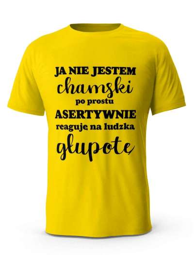 Koszulka Nie Jestem Chamski, Prezent Dla Mężczyzny