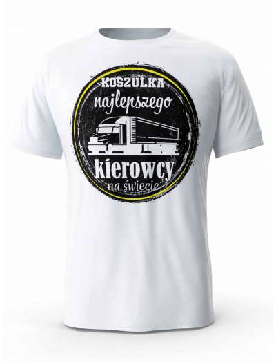 Koszulka Najlepszego Kierowcy na Świecie, T-shirt Męski, Prezent