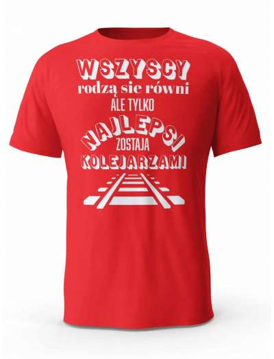 Koszulka Najlepsi Kolejarzami, T-shirt Męski, Prezent