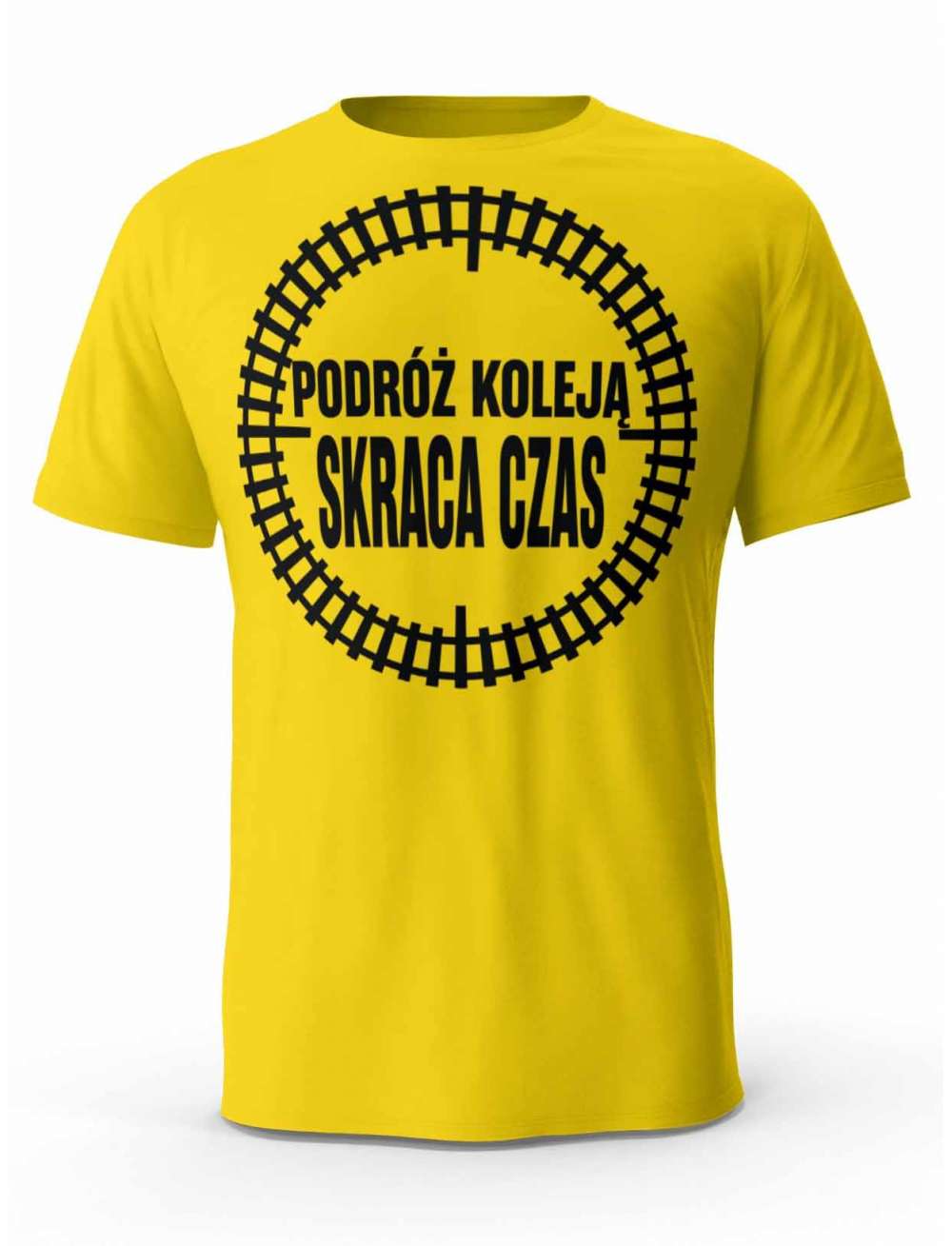 Koszulka Podróż Koleją Skraca Czas, T-shirt Męski, Prezent
