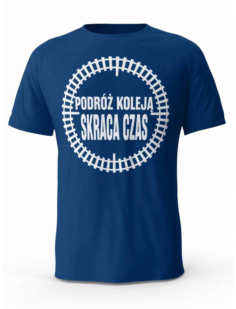 Koszulka Podróż Koleją Skraca Czas, T-shirt Męski, Prezent