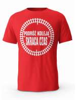 Koszulka Podróż Koleją Skraca Czas, T-shirt Męski, Prezent