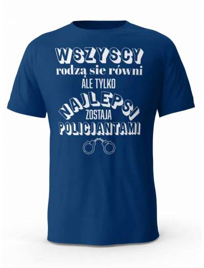 Koszulka Najlepsi Policjantami, T-shirt Męski, Prezent