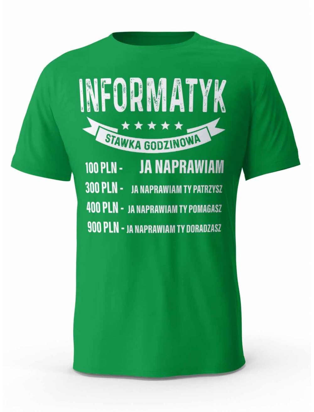 Koszulka Cennik Informatyka T-shirt Męski, Prezent
