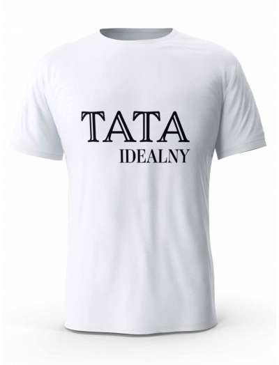 Koszulka Idealny Tata, T-shirt Dla Mężczyzny