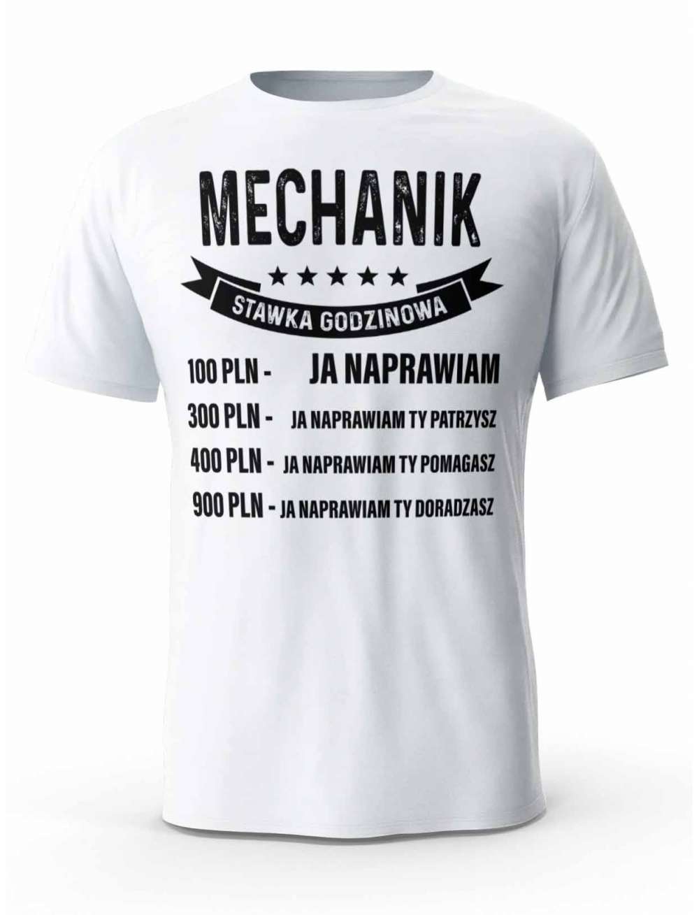 Koszulka Cennik Mechanika, T-shirt Męski, Prezent